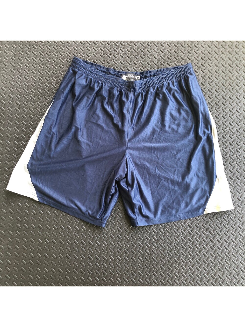 Vintage Y2K Starter Men's 3XL Blue and White Basketball Shorts